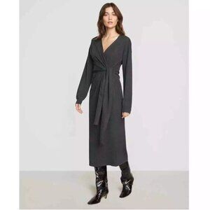 Modern Citizen Gray Wrap Dress